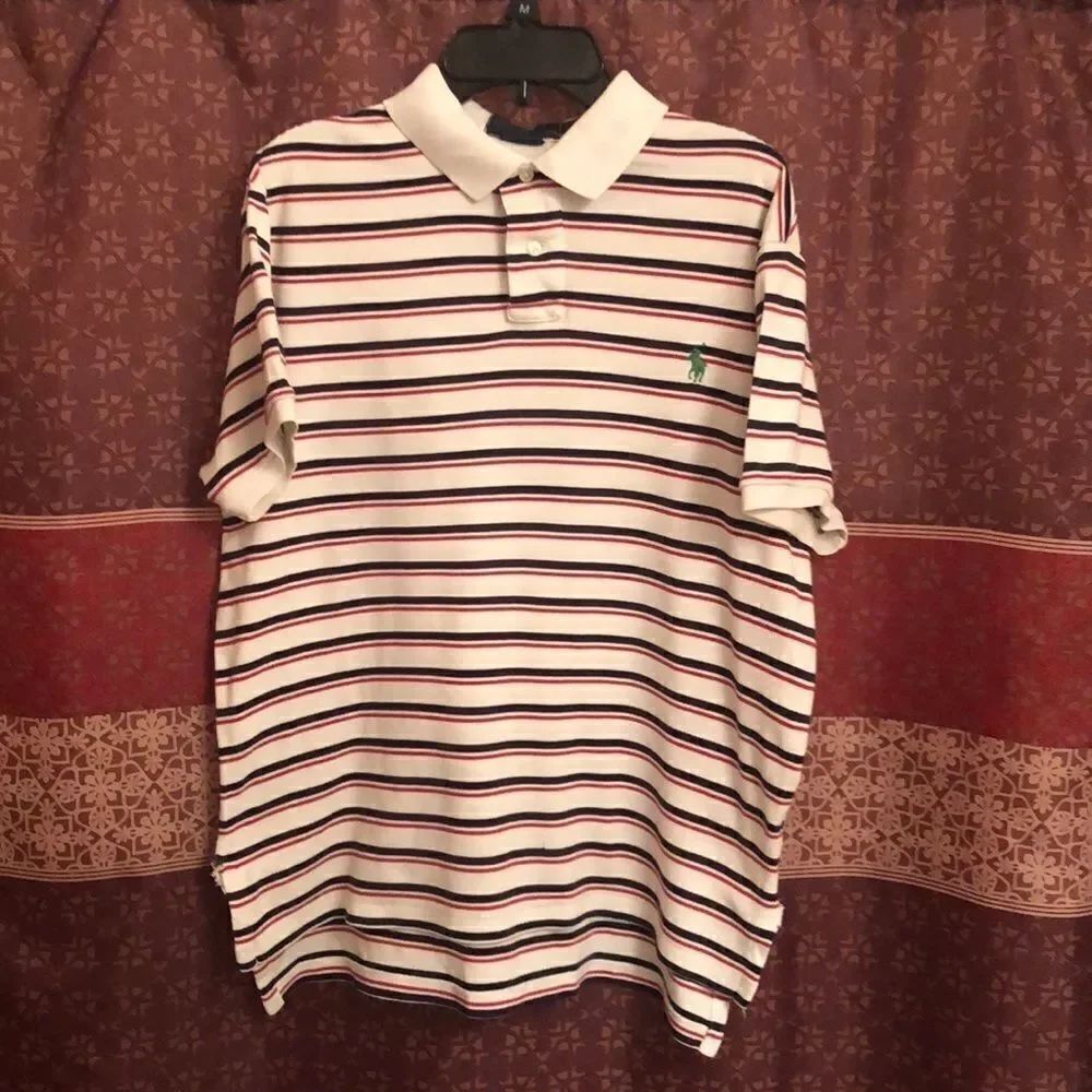Ralph Lauren Polo Shirt red white blue green